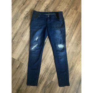 Mom & Co Distressed Maternity Jeans